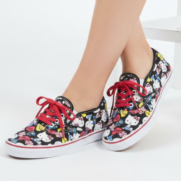 Vans Shoes - NEW Women's Hello Kitty x Vans Low-Top Sneakers – Black/Red Limited Edition